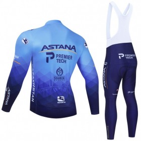 Completo Maglia ML + Pantaloncino con bretelle ML 2021 Astana-Premier Tech N001